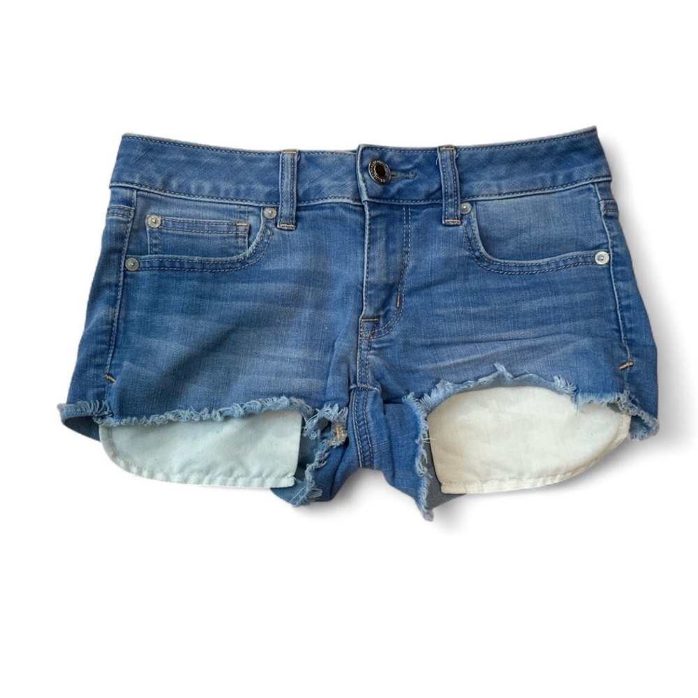 American Eagle Outfitters Frayed Hem Jean Shorts